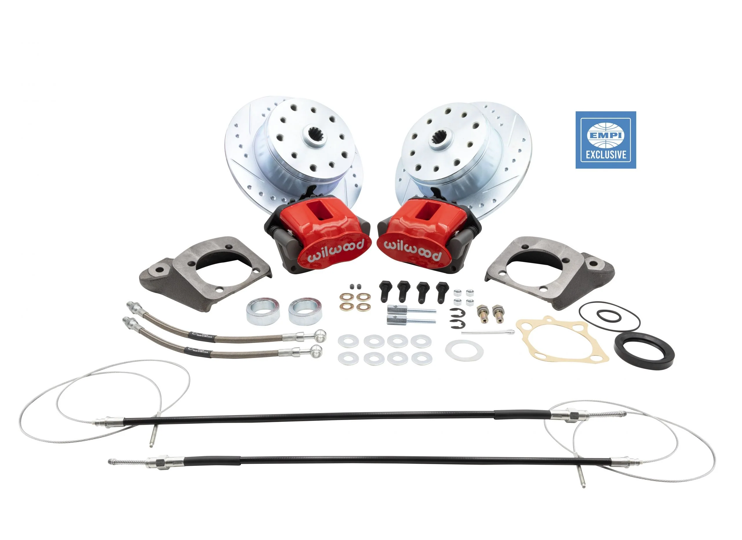 EMPI Rear Brake Kit, 73+, Red