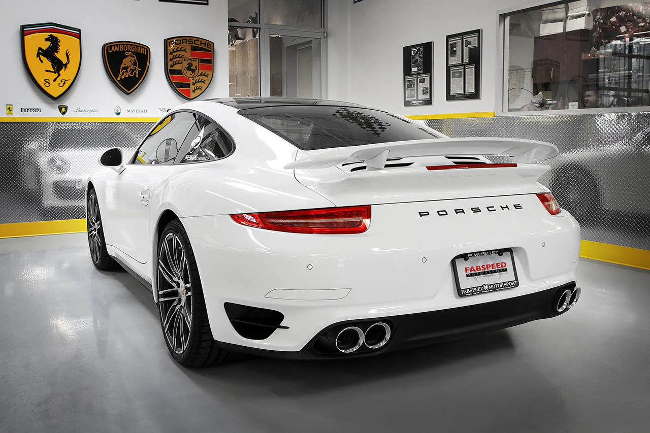 Fabspeed Porsche 991.2 Twin Turbo / Turbo S Valvetronic Supersport X-Pipe Exhaust System (2017-2020) - Image 8