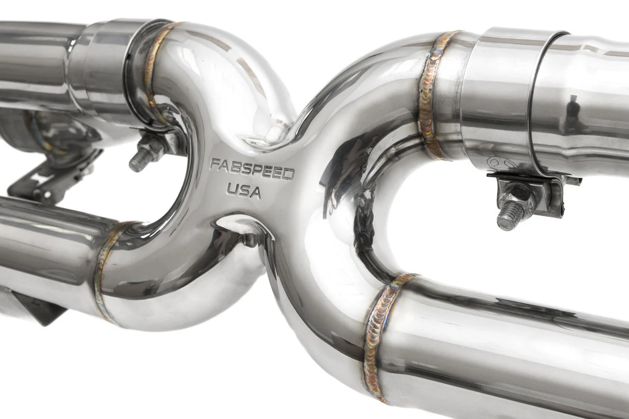 Fabspeed Porsche 991 Carrera Valvetronic Center Muffler Bypass X-Pipe (Valved Exhaust Only) (2012-2016) - Image 5