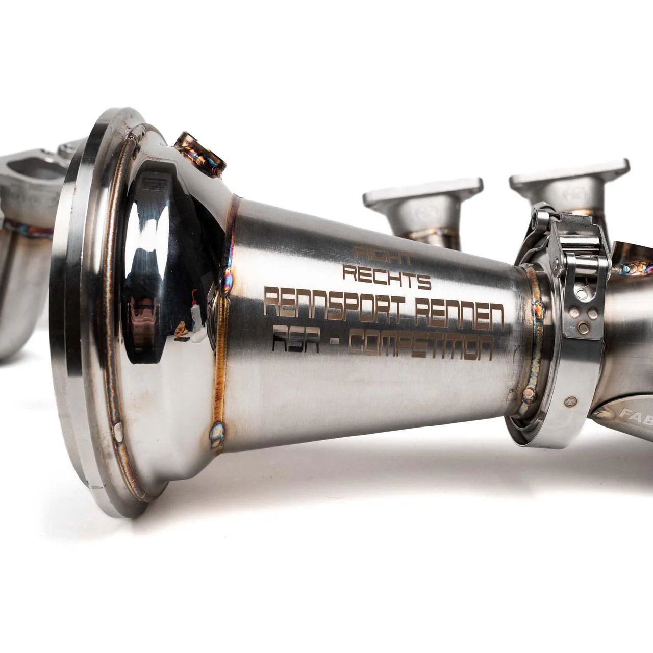 Fabspeed Porsche 992 GT3 / GT3 RS RENNKRAFT® US PATENTED Modular Street and Racing Headers with HJS Catalytic Converters (2022+) - Image 4