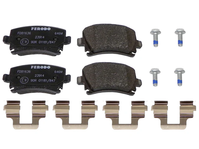 Ferodo Brake Pad Set for Volkswagen/Audi A3/Eos/Golf/A3 Quattro/TT/TT Quattro/GTI/Jetta/TT RS Quattro/TTS Quattro/Golf R/R32/A6/A6 Quattro/A4/A4 Quattro (2005–2021) - Image 3