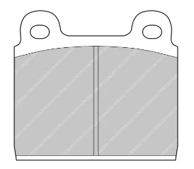 Ferodo Front/Rear Brake Pad Set FCP0011 for Porsche 911/912 (1965–1989)