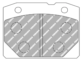 Ferodo Front Brake Pad Set FCP0096 for Porsche 911/930 (1978–1989)