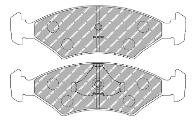 Ferodo Front/Rear Brake Pad Set FCP0206 for Ferrari 208 2.0/328 3.2
