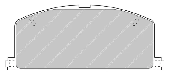 Ferodo Front Brake Pad Set FCP0308 for Porsche 944 Turbo/968 (1986–1995)