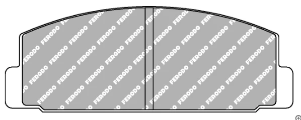 Ferodo Rear Brake Pad Set FCP0372 for Porsche 944/968 (1985–1995)