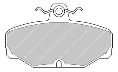 Ferodo Rear Racing Brake Pad Set FCP0408 for Caterham Seven Range (1997–)/Ford Sierra Cosworth Mk2 (1987–1993)