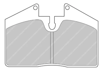 Ferodo Rear Brake Pad Set FCP0451 for Porsche 964/993 (1989–1998)