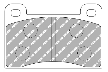 Ferodo Front Racing Brake Pad Set FCP0461 for Wartburg 1.0/1.3 (1966–1991)