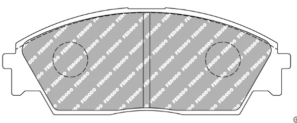 Ferodo Front Brake Pad Set FCP0598 for Porsche/Audi/BMW Motorsport Applications