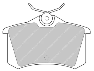 Ferodo Rear Brake Pad Set FCP0726 for Porsche/Audi/BMW Motorsport Applications