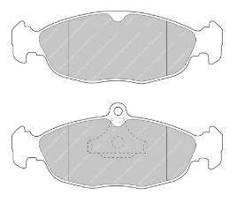 Ferodo Rear Brake Pad Set FCP0732 for Porsche/Audi/BMW Motorsport Applications