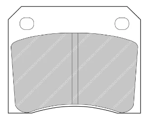Ferodo Brake Pad Set FCP0815 for Porsche/Audi/BMW Motorsport Applications
