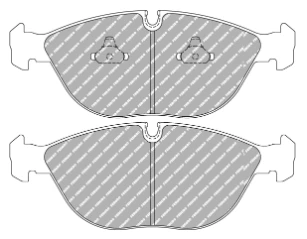 Ferodo Brake Pad Set FCP1001 for Porsche/Audi/BMW Motorsport Applications
