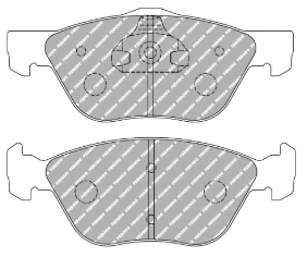 Ferodo Brake Pad Set FCP1052 for Porsche/Audi/BMW Motorsport Applications