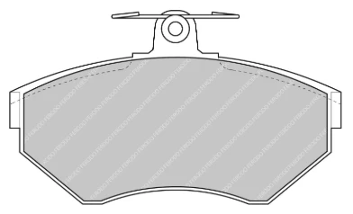 Ferodo Brake Pad Set FCP1312 for Porsche/Audi/BMW Motorsport Applications