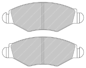 Ferodo Brake Pad Set FCP1378 for Porsche/Audi/BMW Motorsport Applications