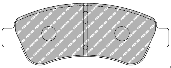 Ferodo Brake Pad Set FCP1399 for Porsche/Audi/BMW Motorsport Applications