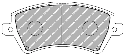 Ferodo Brake Pad Set FCP1573 for Porsche/Audi/BMW Motorsport Applications