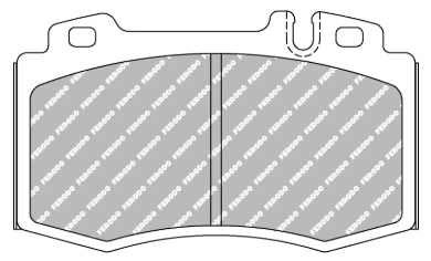 Ferodo Brake Pad Set FCP1661 for Porsche/Audi/BMW Motorsport Applications