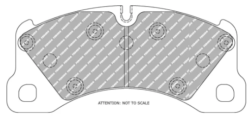 Ferodo Brake Pad Set FCP4064 for Porsche/Audi/BMW Motorsport Applications