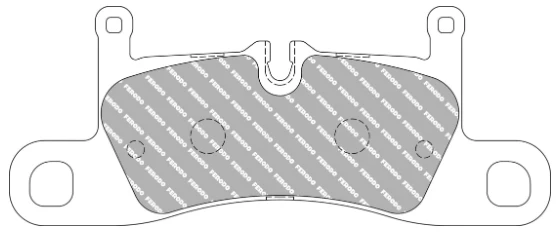 Ferodo Brake Pad Set FCP4424 for Porsche/Audi/BMW Motorsport Applications