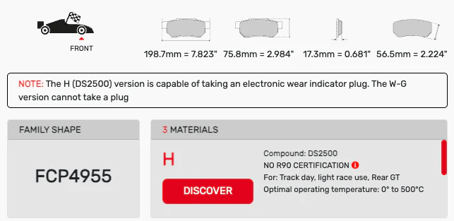 Ferodo Front Brake Pads for Porsche 991/981 (2012–2020) - Image 2