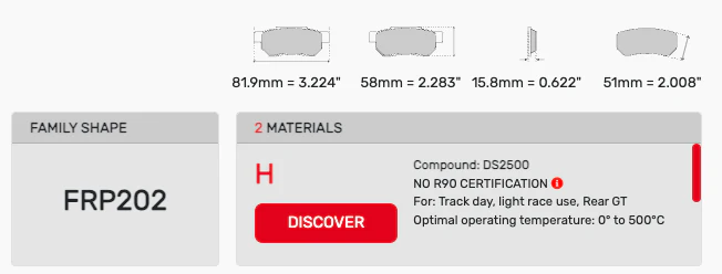 Ferodo Racing Brake Pad Set for Porsche 991 Carrera/GT3 Applications - Image 2