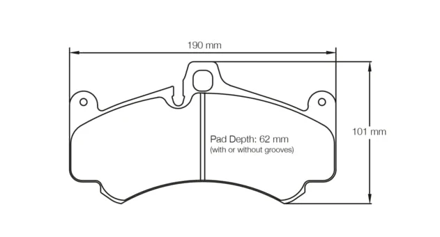 Ferodo Front Brake Pads for Porsche Carrera GT/996/997 (2000–2012)