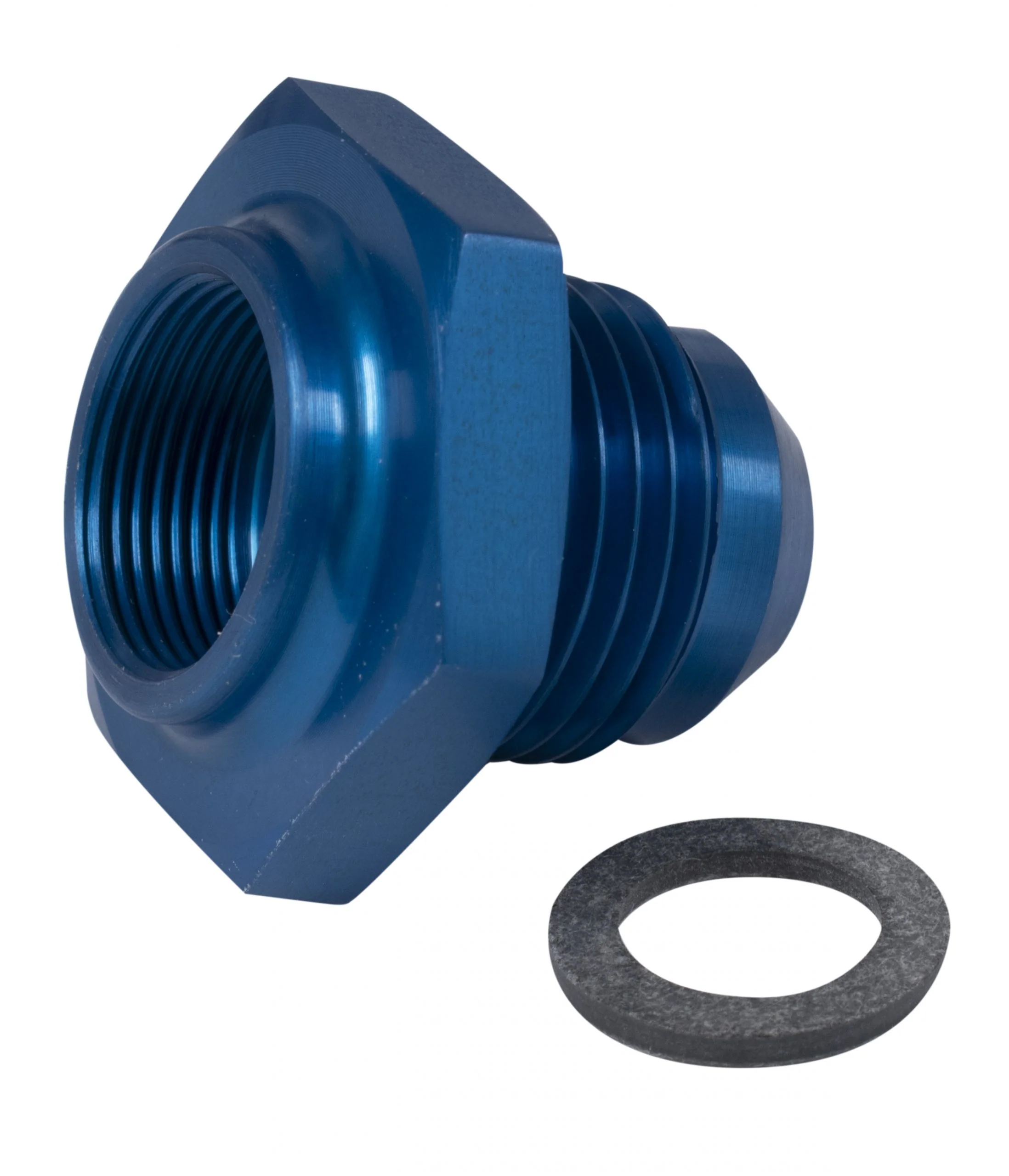 Low Profile Fuel Tank 10 Adapter - Blue