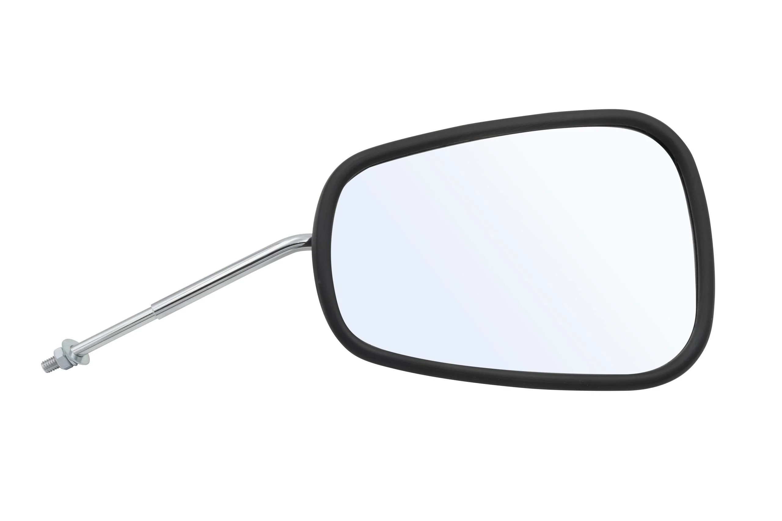 Mirror, Type 2, 55-67, Fits Left or Right, Each (Elephant Ear Style) Black trim around glass