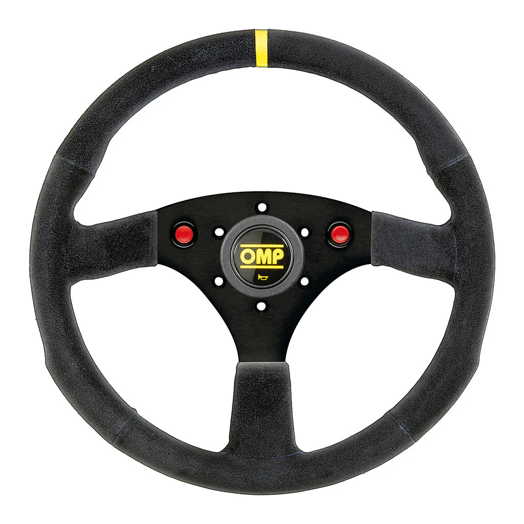 Competition Motorsport OMP 320 ALU S Steering Wheel 320mm Flat Suede Racing Wheel