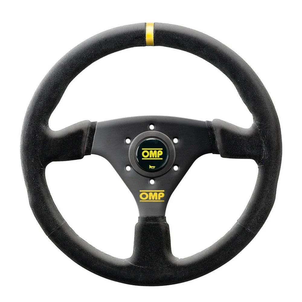 Competition Motorsport OMP Targa 330 Steering Wheel – 330mm Black Suede Flat Racing Wheel - Image 2