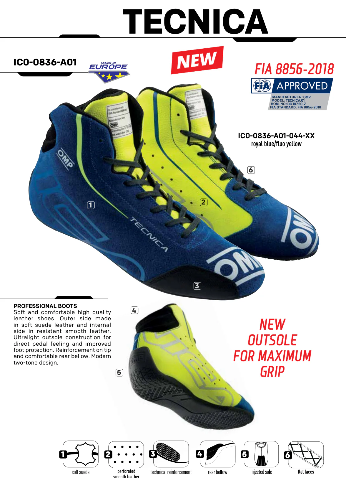 OMP Tecnica Racing Shoesss, New 2025 Edition - Image 14