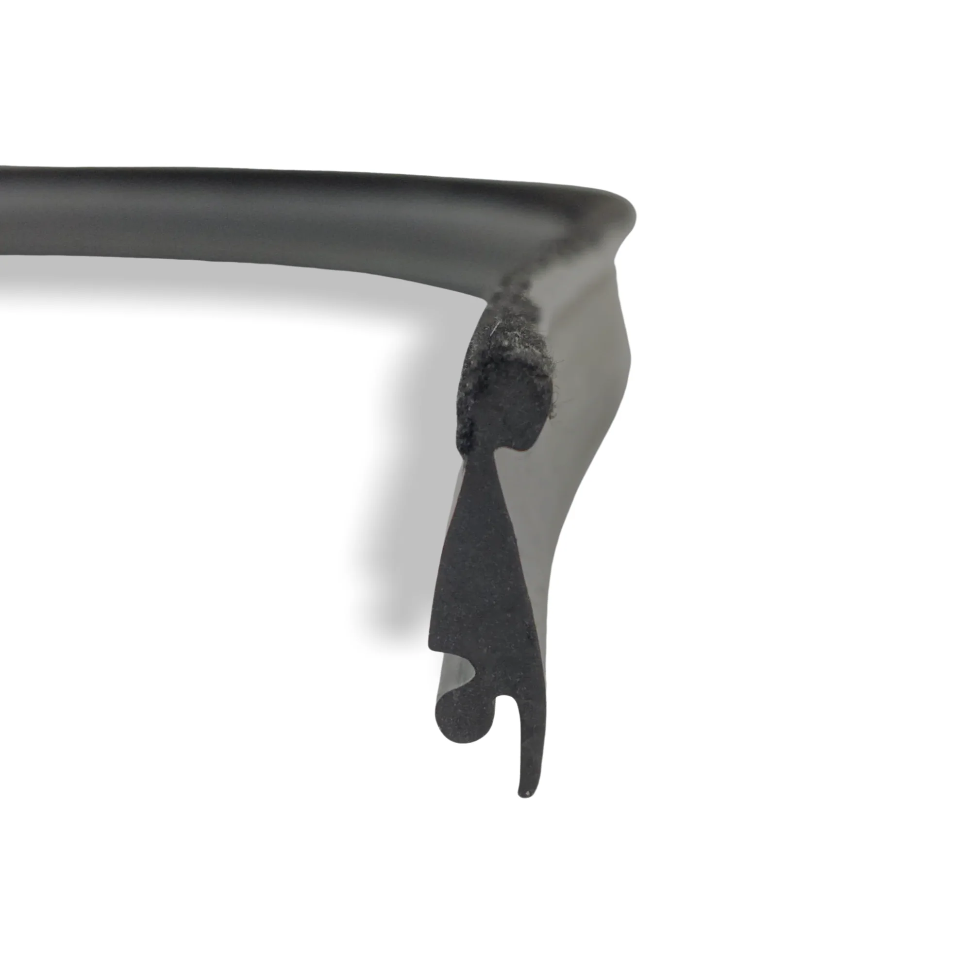 914Rubber Outer Window Scraper Seal w/ Fuzzy for Late Porsche 914 (1973-76)