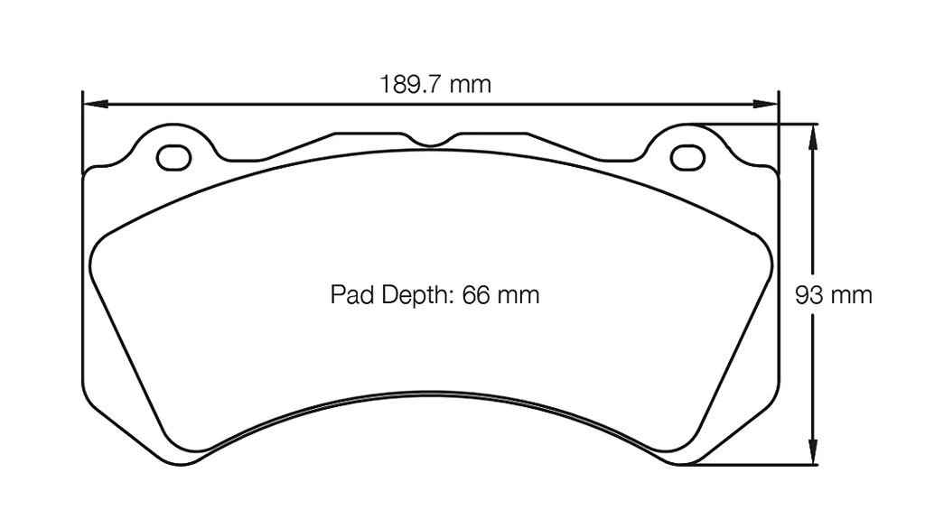 Pagid Racing Front Brake Pad Set No. 8081