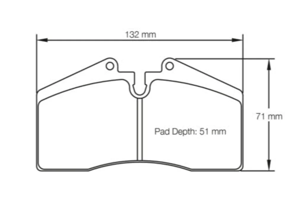 Pagid Racing Front Brake Pad Set No. 1204 for Porsche 964/993/944/968/928