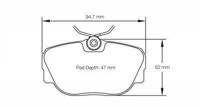 Competition Motorsport Pagid Racing Front Racing Brake Pads No. 1544
