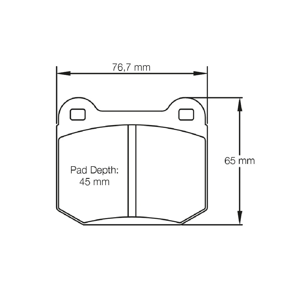 Pagid Racing Rear Brake Pad Set No. 1587
