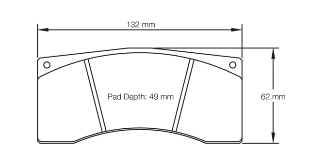 Pagid Racing Rear Brake Pad Set No. 1674 for Porsche 993/996/997/991/992