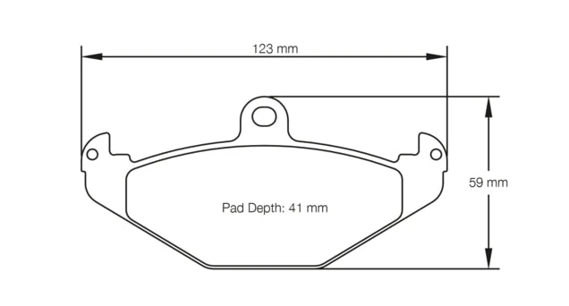 Pagid Racing Rear Brake Pad Set No. 1682