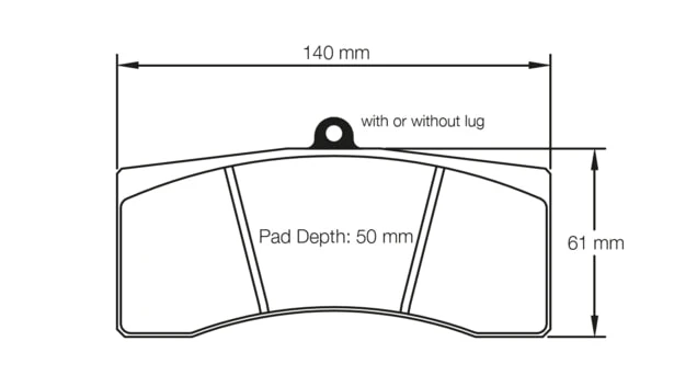 Pagid Racing Front Brake Pad Set No. 1896 - Image 2