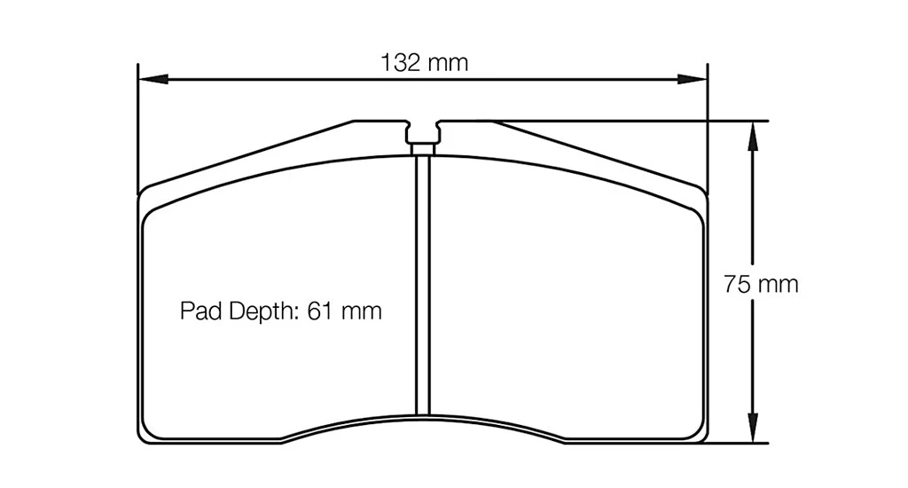 Pagid Racing No. 1908 Front Brake Pads for Porsche 993/996 (1995–2005)