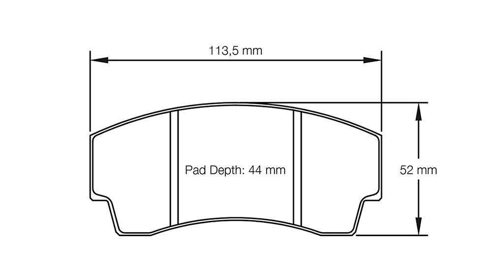 Pagid Racing Brake Pads for Alcon H type [4463] D40 / D44 / D48