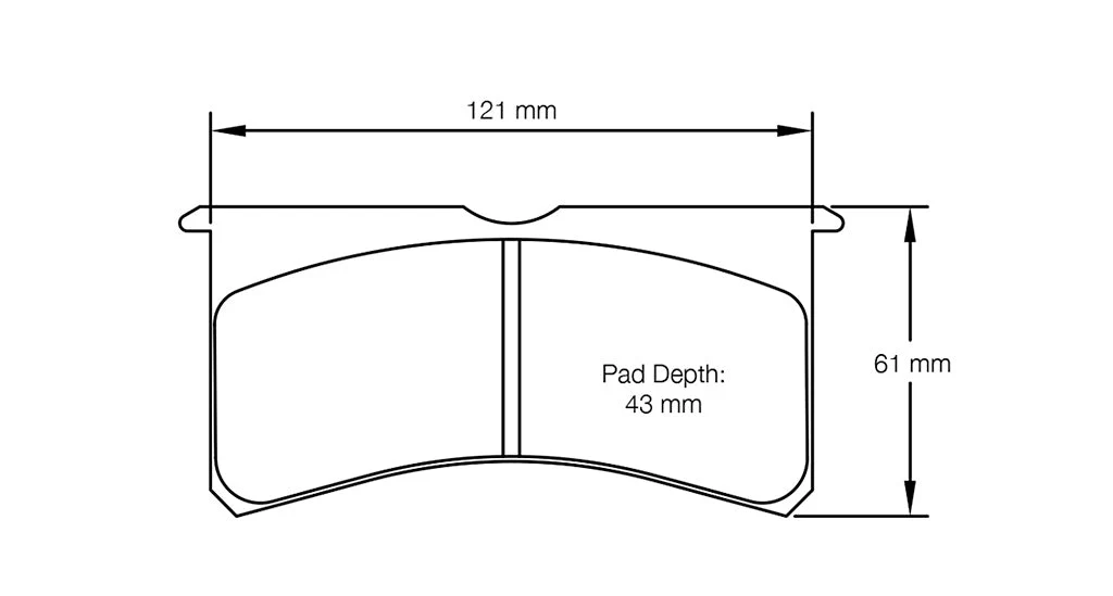 Pagid Racing RST1 Brake Pads for AP Racing CP8250 D41