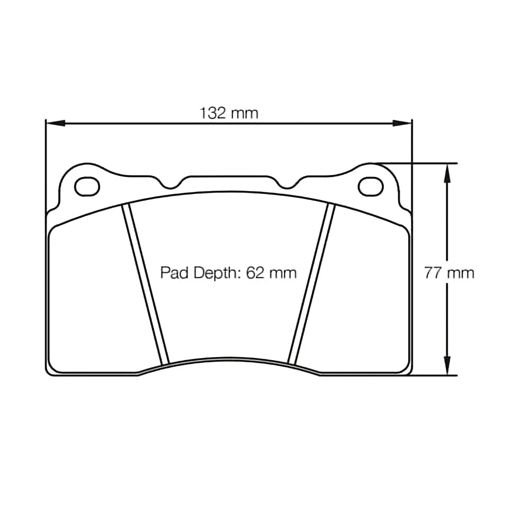 Pagid Racing Front Brake Pad Set No. 2487