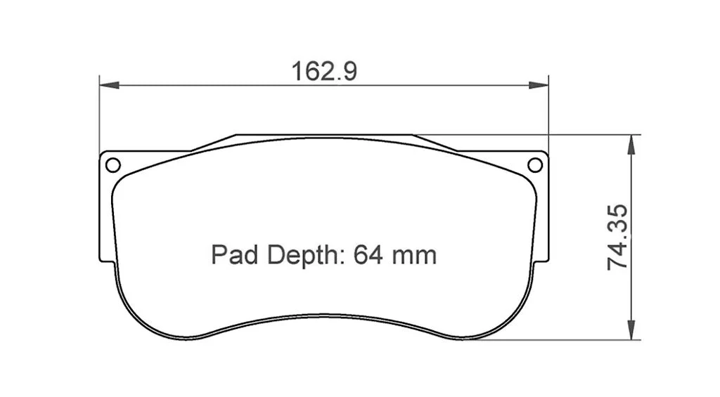 Pagid Racing RSL1 Front Brake Pads for Porsche 991