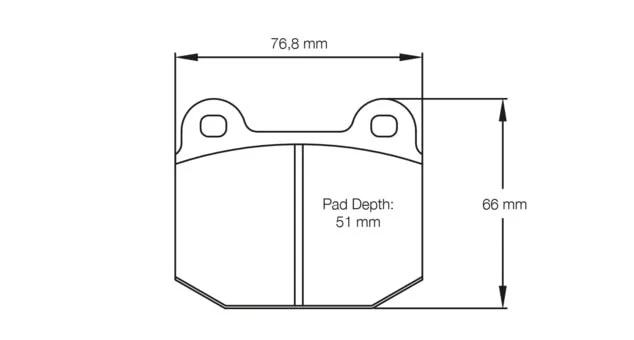 Pagid Racing Front Brake Pad Set No. 2593 - Image 4