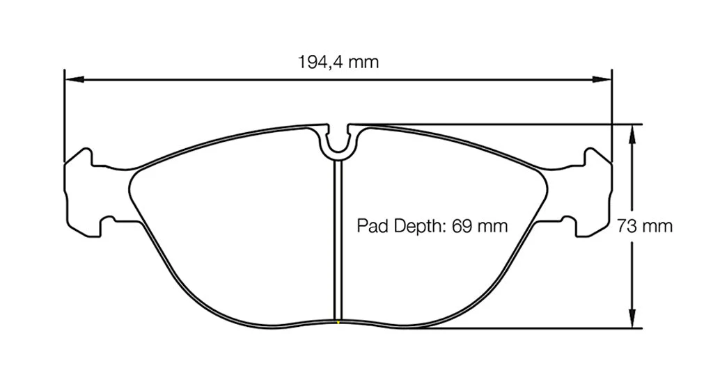 Pagid Racing Front Brake Pads for Audi RS4 quattro Avant [B5]