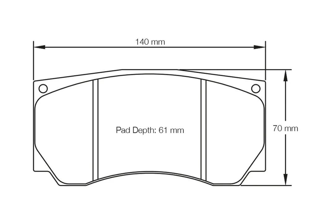 Pagid Racing RSL1 Front Brake Pads - Image 2